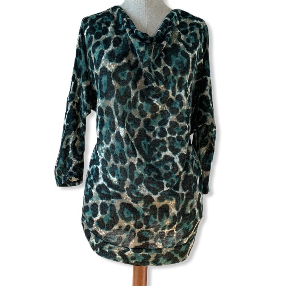 August Silk Cowl neck oversize Tee